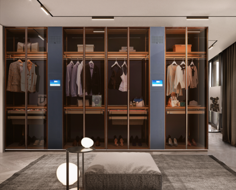 智能、美觀的木制衣柜,家庭最方便